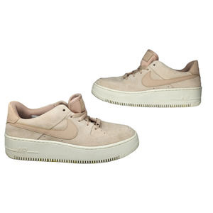 Nike Shoes Womens 10 Air Force 1 Platform Sneakers Light Pink Nude White Chunky